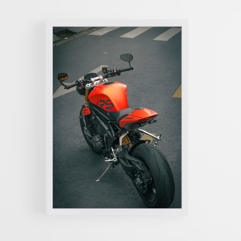 Poster moto Speed Triple RS raffiné – affiche Triumph (vue 3)